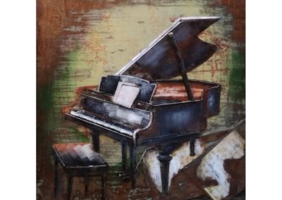 Tableau Art Métal piano