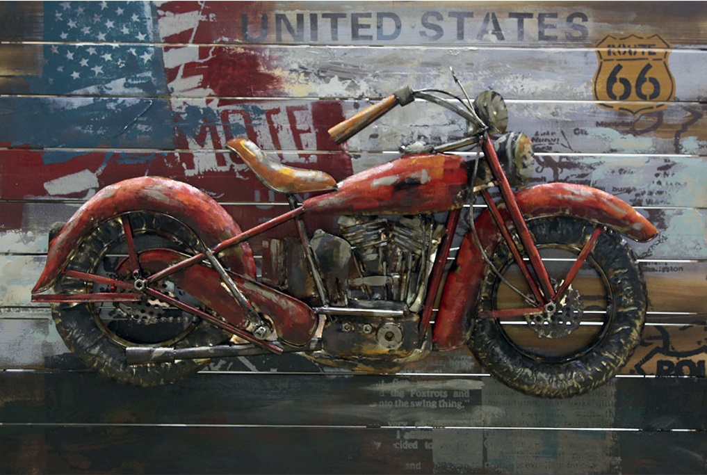 Tableau Moto Vintage