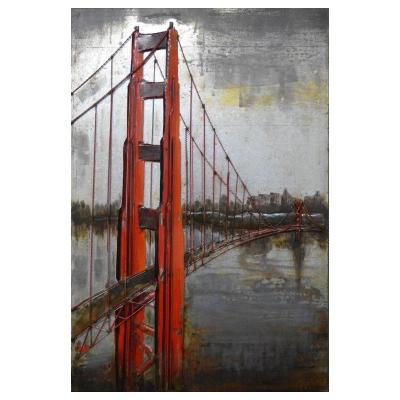 tableau art métal pont Golden Gate San Francisco