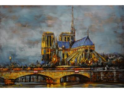 tableau métal cathédrale notre dame de Paris